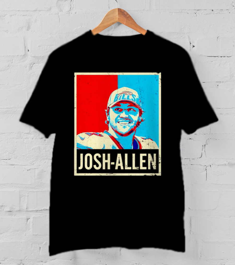 Distressed Josh Allen Buffalo Bills Pop T-Shirt