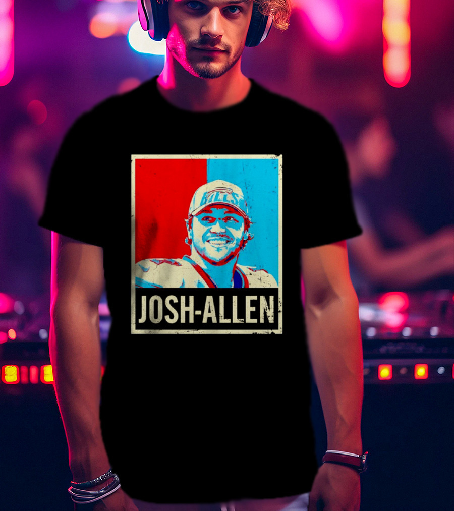 Distressed Josh Allen Buffalo Bills Pop T-Shirt