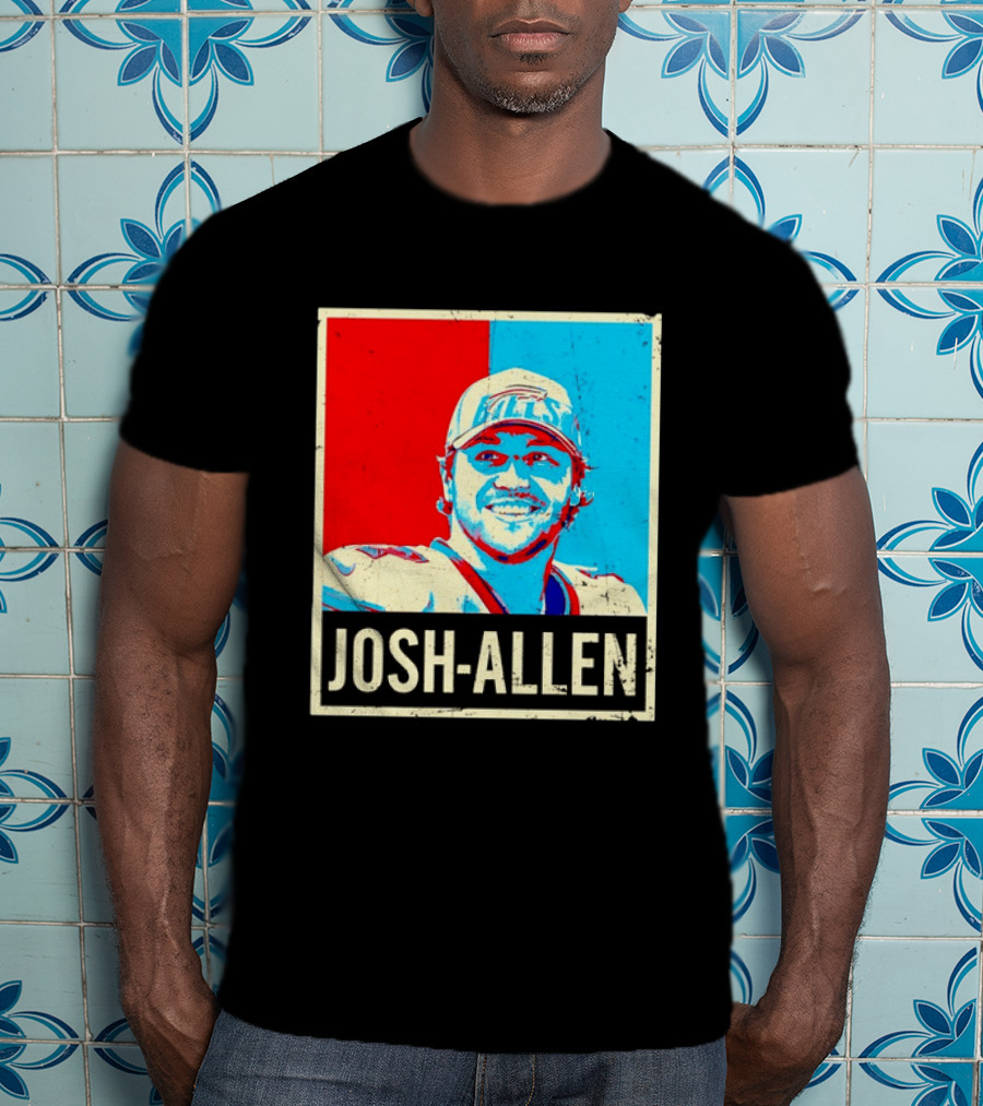 Distressed Josh Allen Buffalo Bills Pop T-Shirt