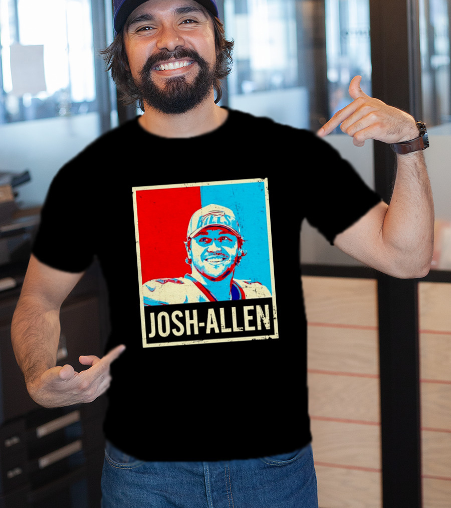 Distressed Josh Allen Buffalo Bills Pop T-Shirt