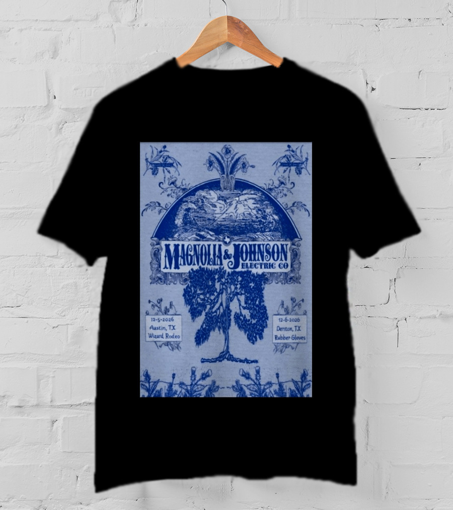 Magnolia And Johnson Electric Co Austin TX Wizard Rodeo Denton TX Rubber Gloves Dec 5 6 2026 T-Shirt