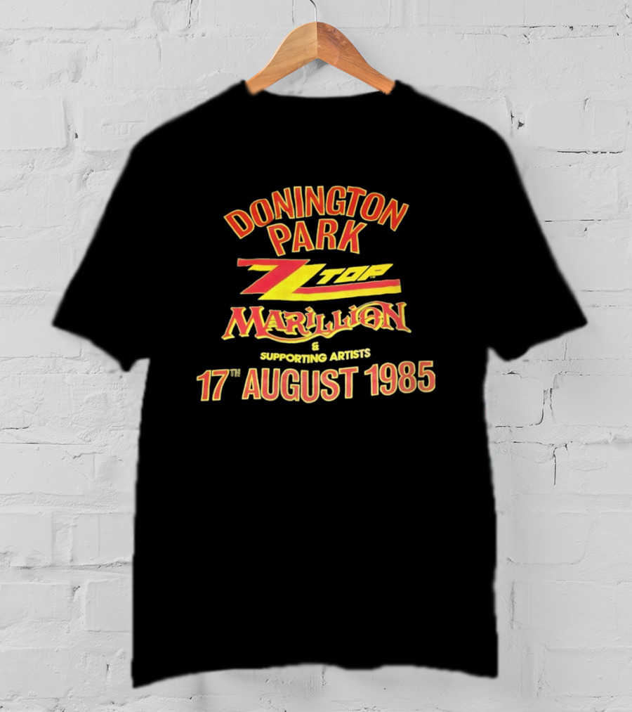 Donington Park ZZ Top Marillion 17 August 1985 Concert Supporting Artists T-Shirt