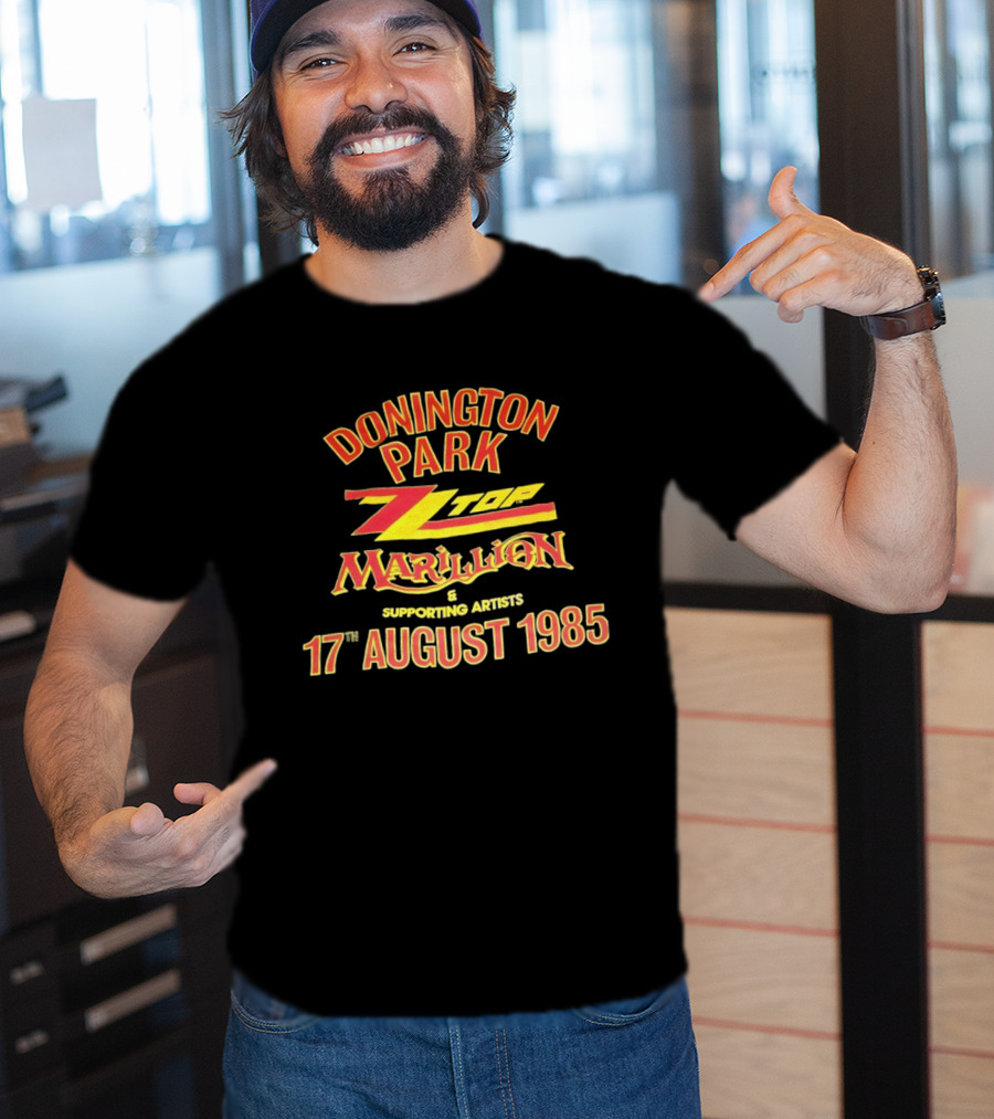 Donington Park ZZ Top Marillion 17 August 1985 Concert Supporting Artists T-Shirt