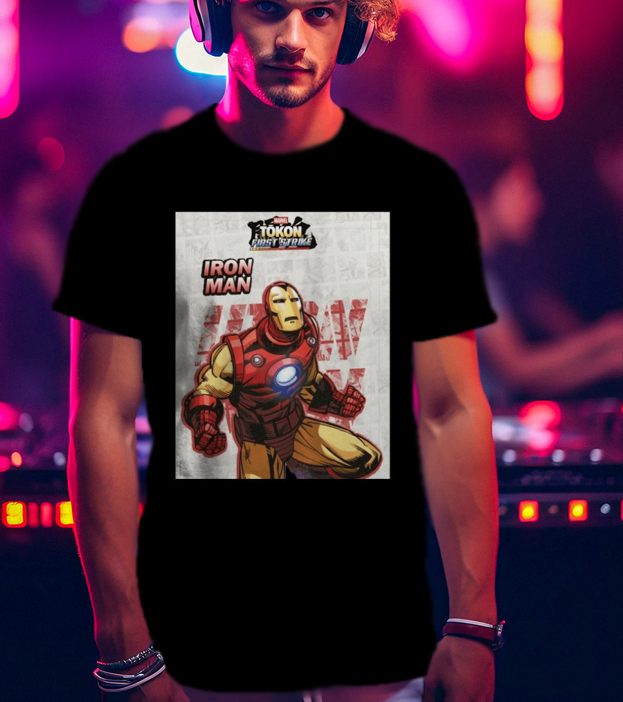 Marvel Tokon First Strike Iron Man Comic T-Shirt