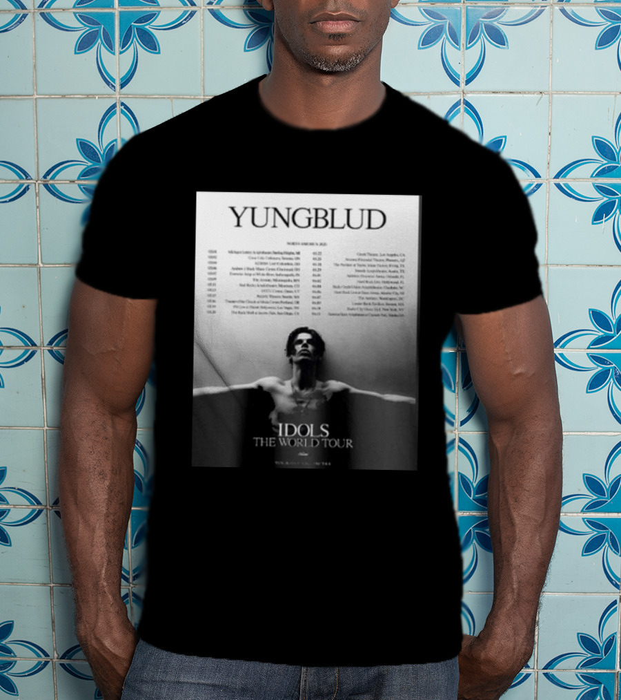 YUNGBLUD Idols The World Tour North America 2026 Schedule Dates Mockup Two Side T-Shirt