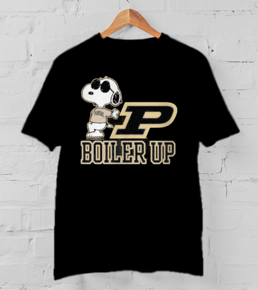 Purdue Boilermakers Snoopy Boiler Up P T-Shirt