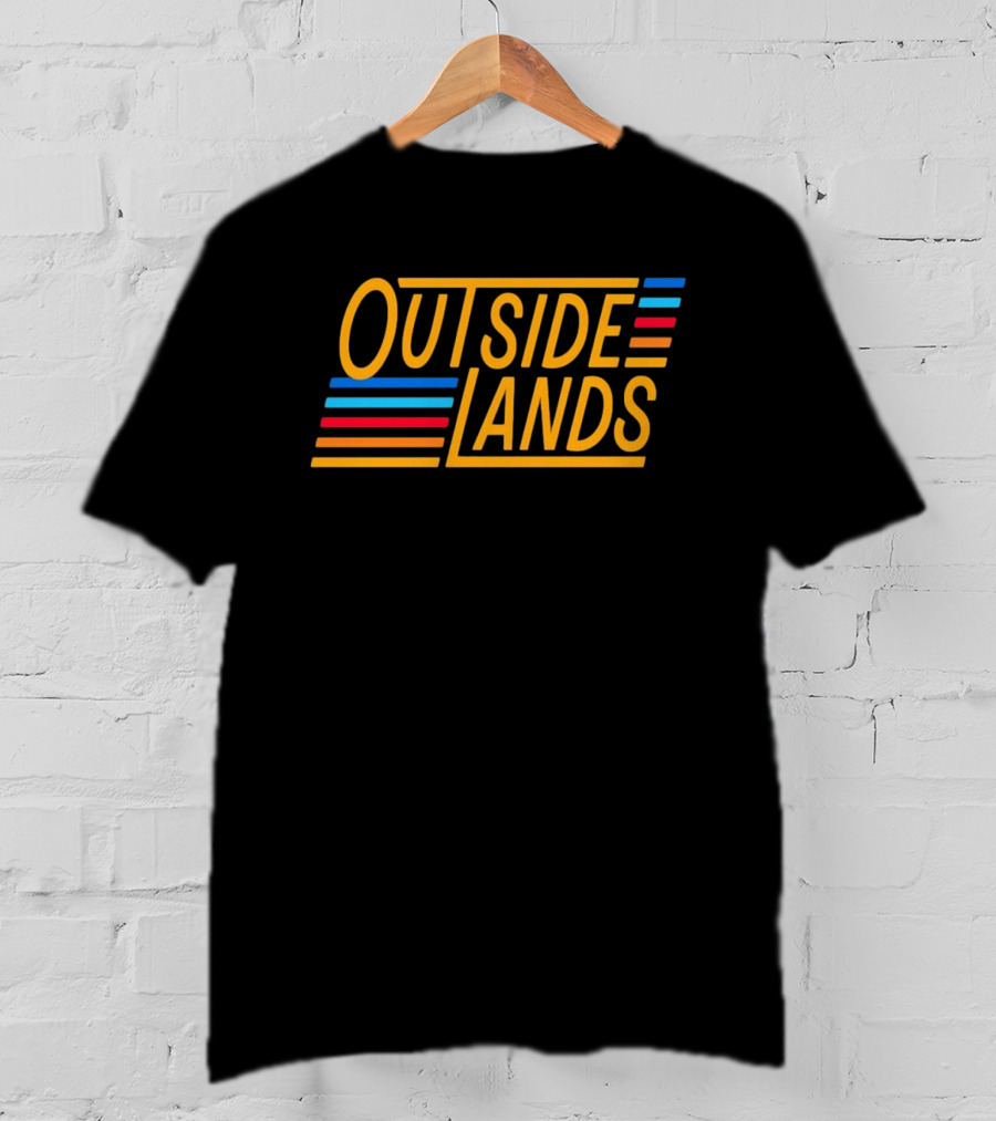 OUTSIDE LANDS Music And Arts Festival Stripes Retro Colorful T-Shirt