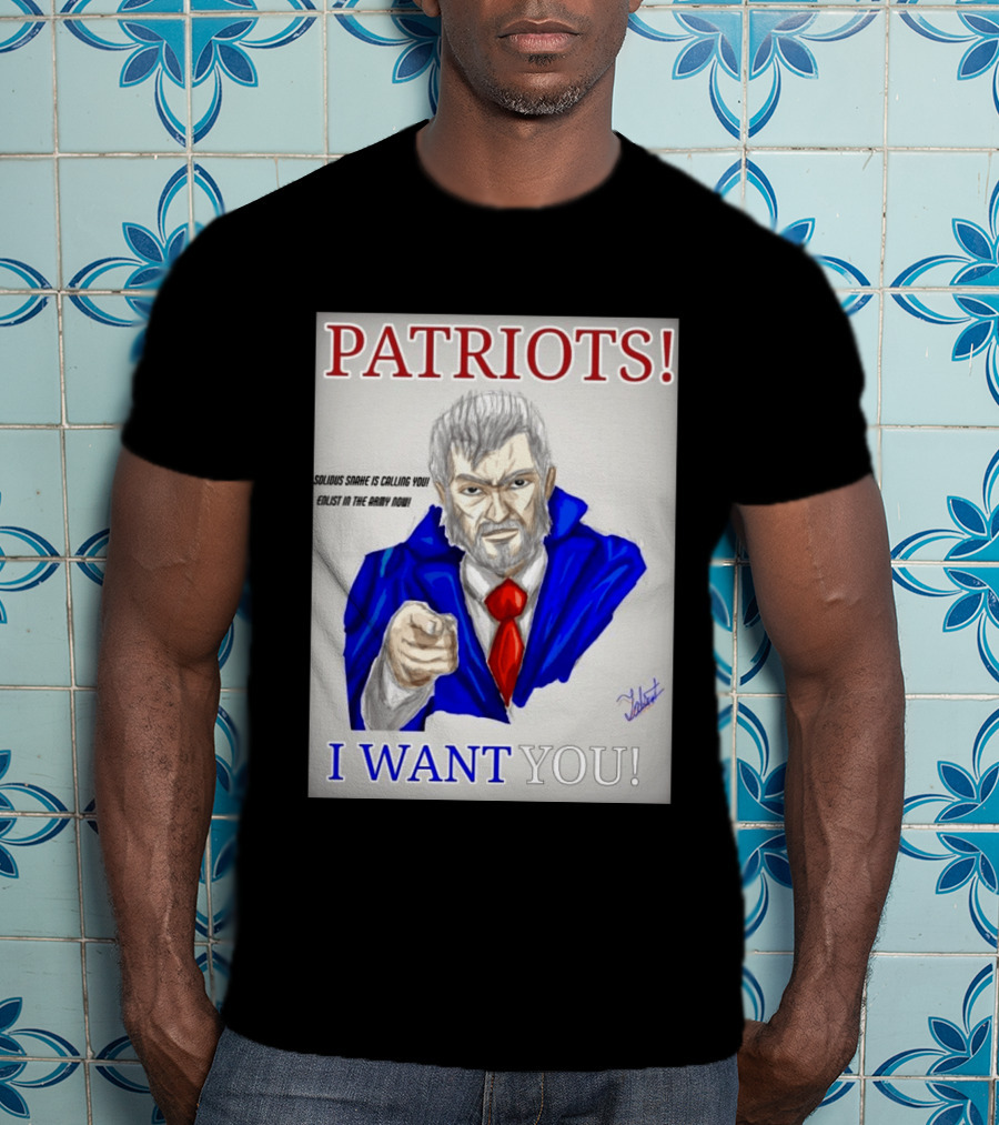 Patriots Solidus Snake Is Calling You Enlist In The Army Now I Want You T-Shirt