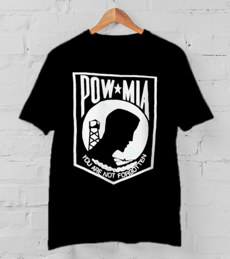 POW MIA You Are Not Forgotten Military Remembrance T-Shirt