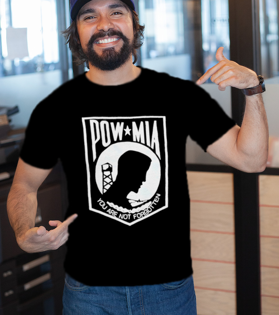 POW MIA You Are Not Forgotten Military Remembrance T-Shirt