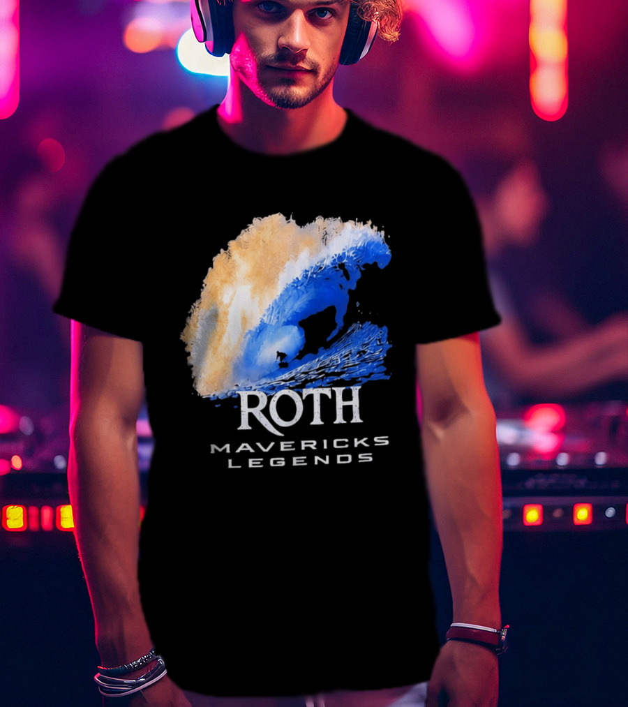 Roth Mavericks Legends Surfing Big Wave Iconography T-Shirt