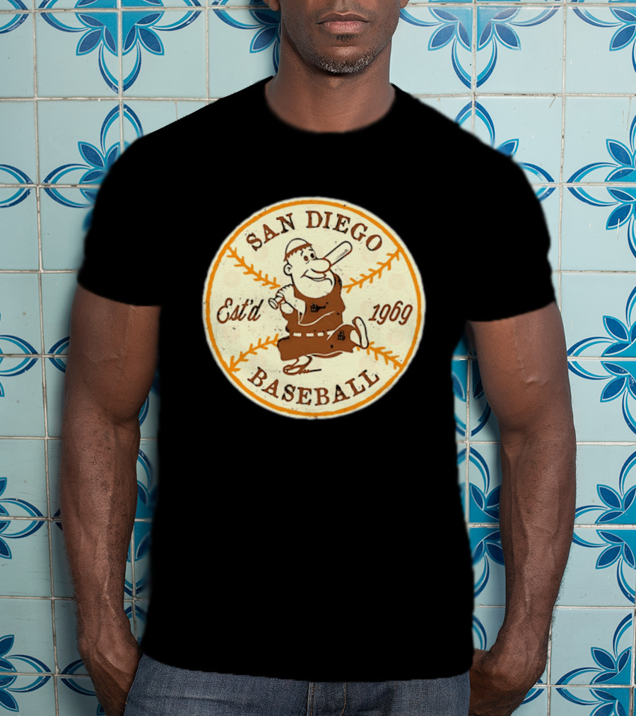 San Diego Padres Swinging Friar Est’d 1969 T-Shirt