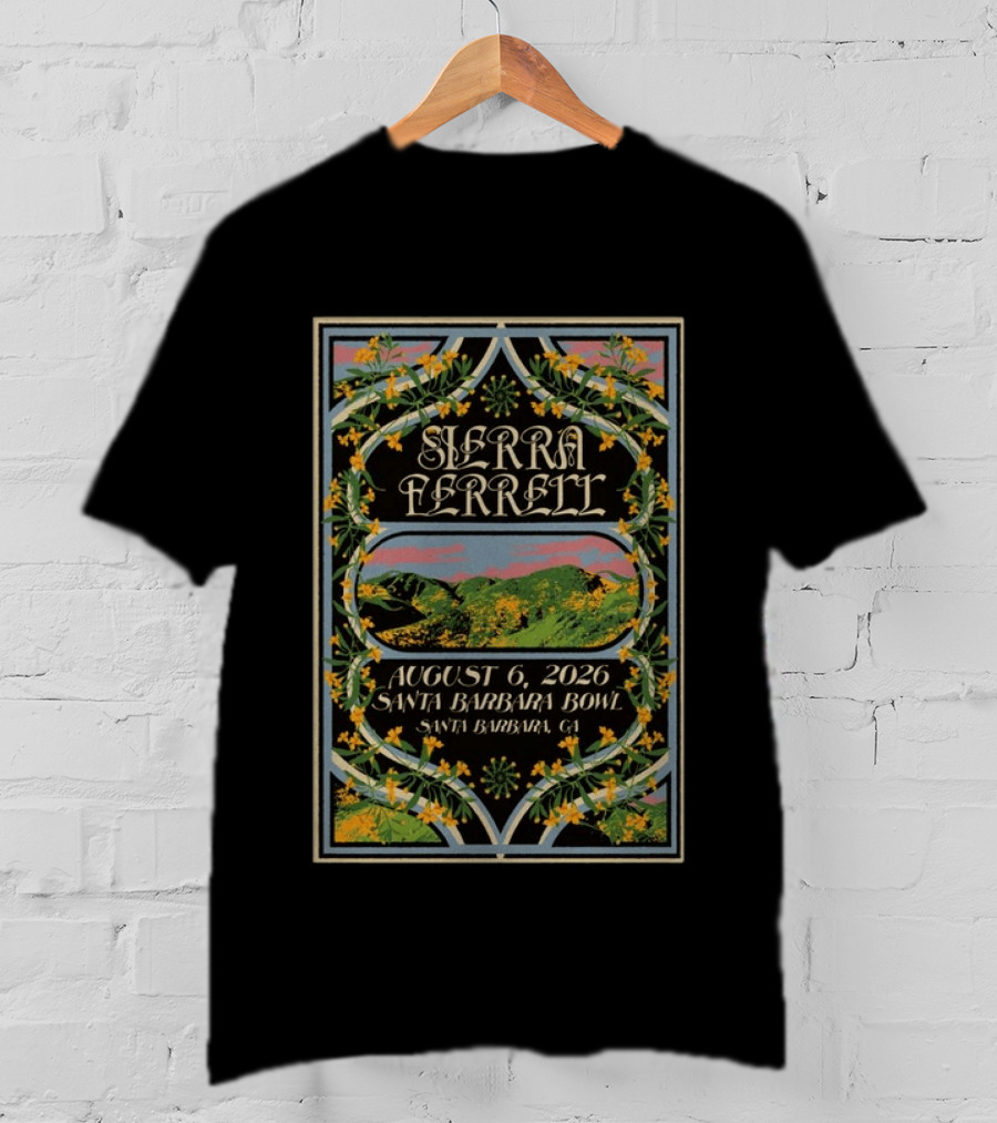 Sierra Ferrell August 6 2026 Santa Barbara Bowl Santa Barbara CA T-Shirt