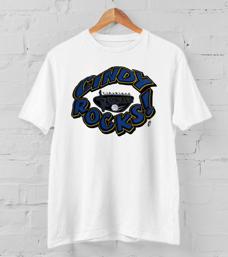 Cindy Rocks Cleveland Rockers Basketball T-Shirt