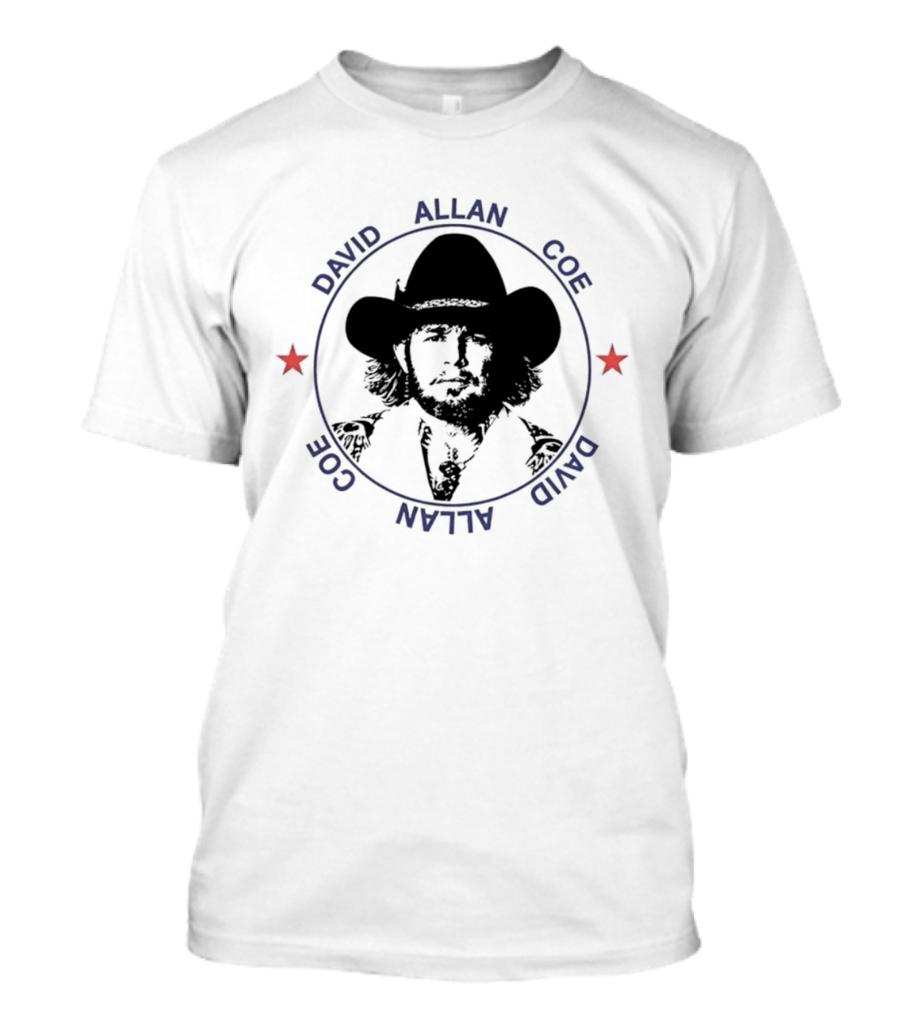 David Allan Coe Country Music Legend Vintage Cowboy Hat T-Shirt