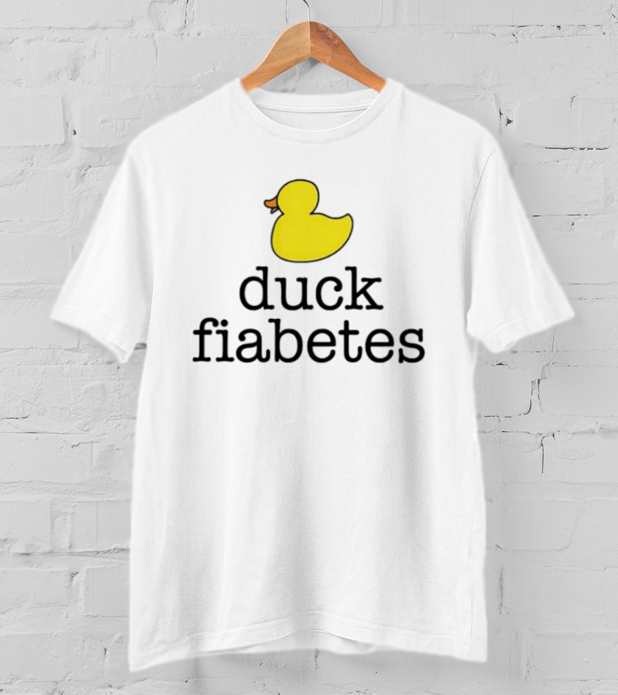 Duck Fiabetes Yellow Rubber Duck Diabetes Awareness T-Shirt