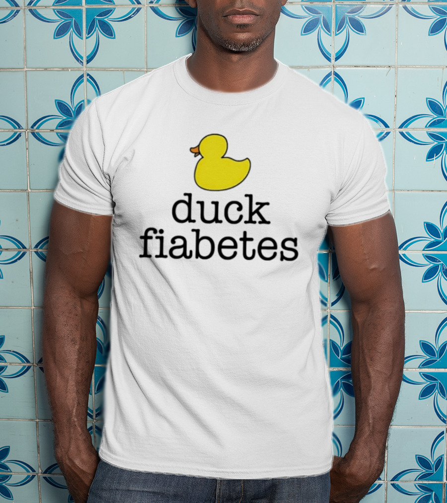 Duck Fiabetes Yellow Rubber Duck Diabetes Awareness T-Shirt