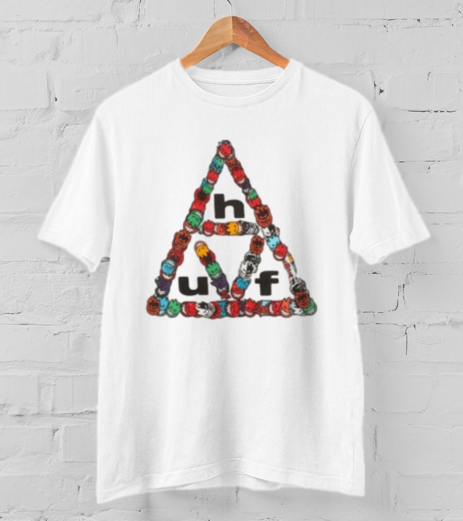 Huf Worldwide Spitfire Sticker Triple Triangle Collaboration T-Shirt
