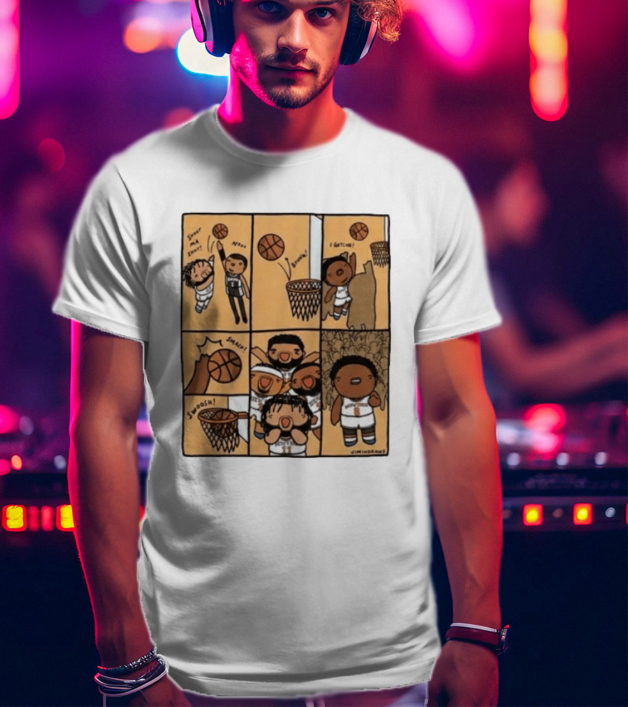 Karl Anthony Towns Jimindraws Knicks Shoot My Shot Basketball Comic T-Shirt