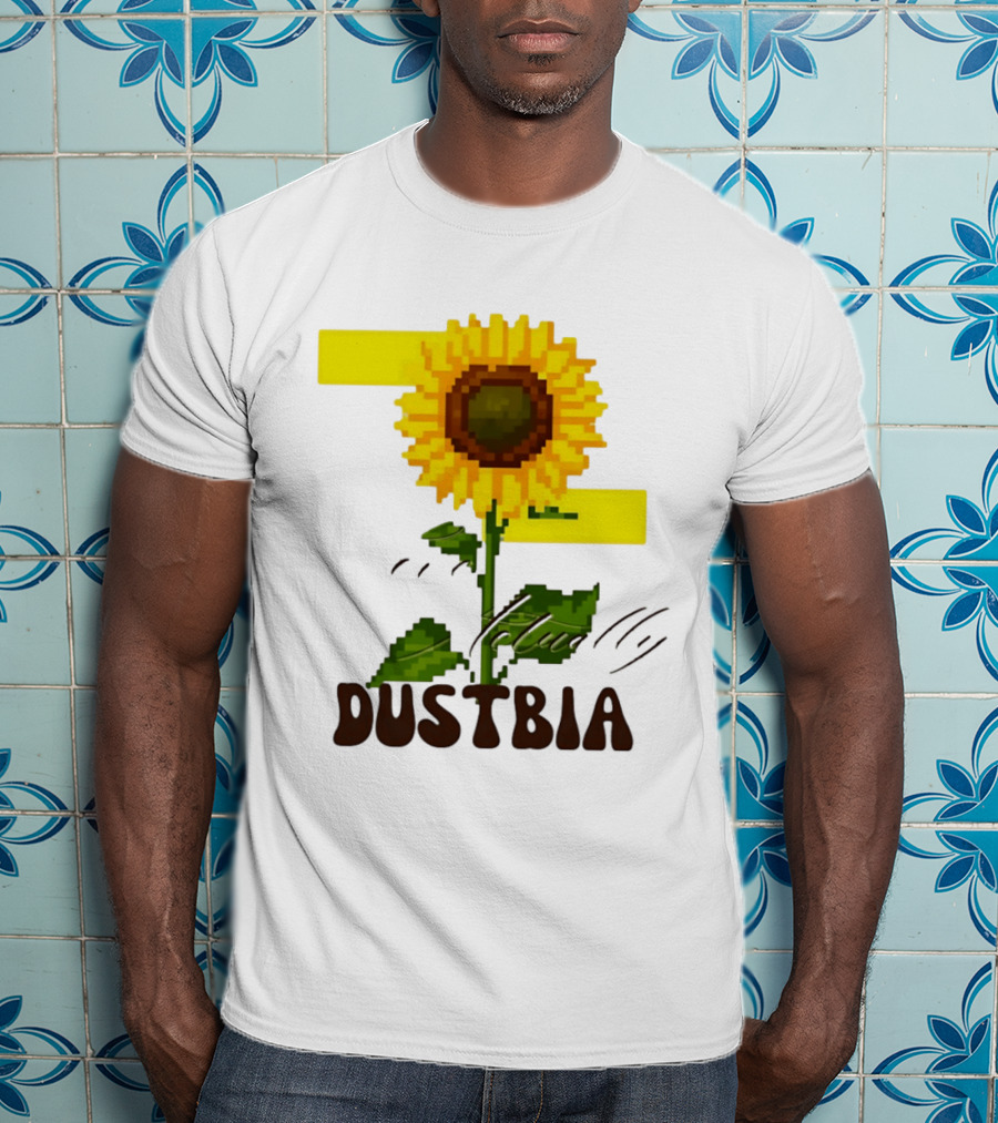 Love Actually Dustbia Pixel Sunflower T-Shirt