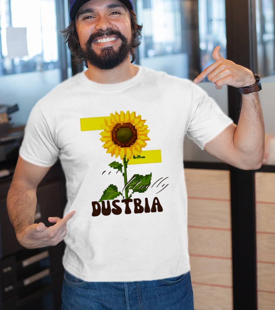 Love Actually Dustbia Pixel Sunflower T-Shirt