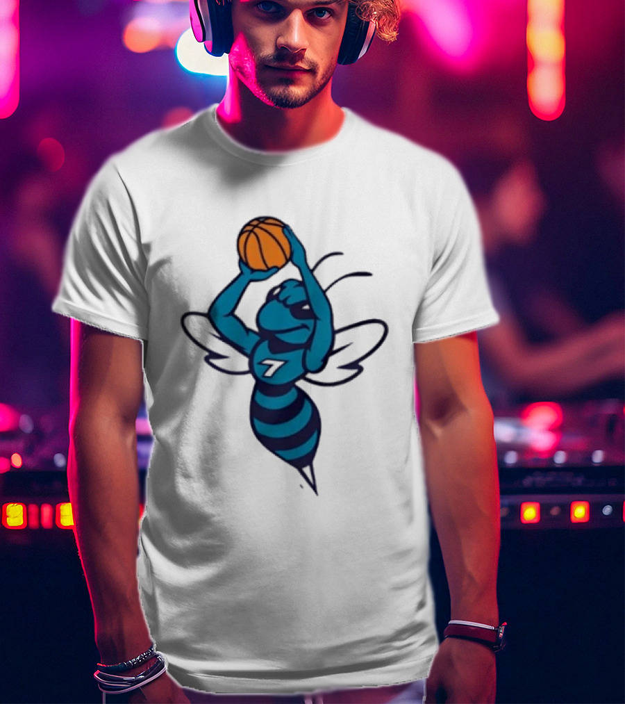 Original Charlotte Hornets Basketball Hornet Shooter T-Shirt