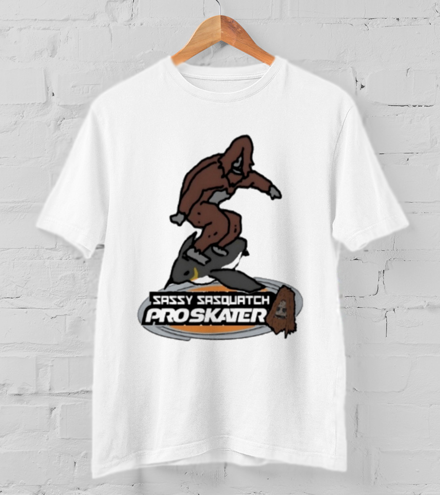 Sassy Sasquatch Pro Skater Meme T-Shirt
