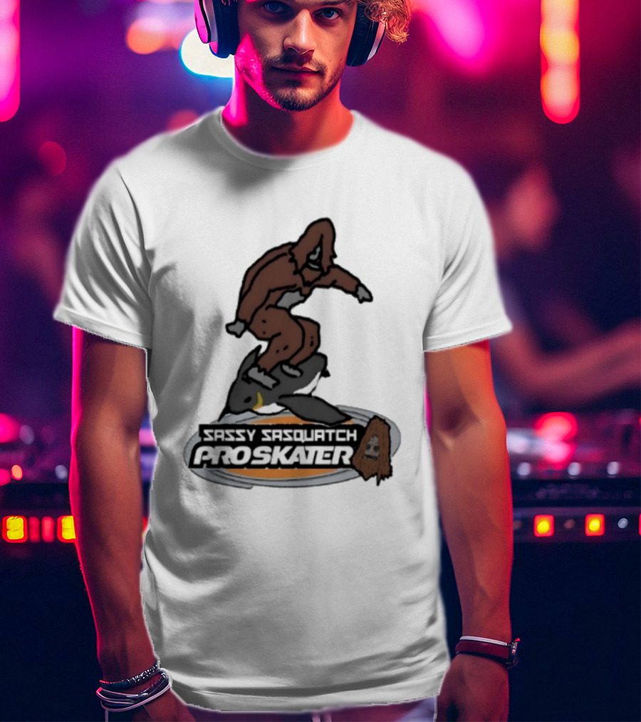 Sassy Sasquatch Pro Skater Meme T-Shirt
