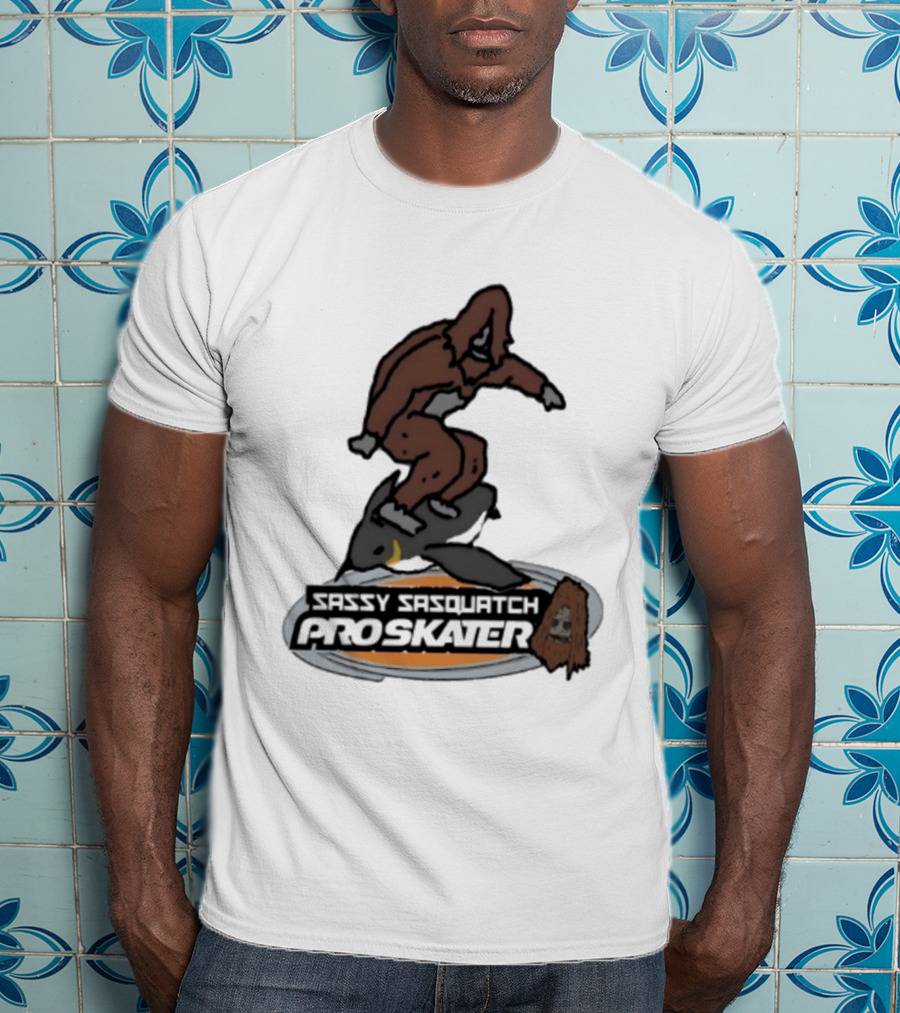 Sassy Sasquatch Pro Skater Meme T-Shirt