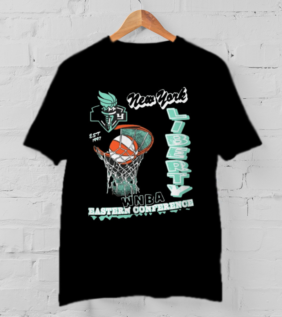 New York Liberty WNBA Eastern Conference 47Brand Store 47 Foundation T-Shirt
