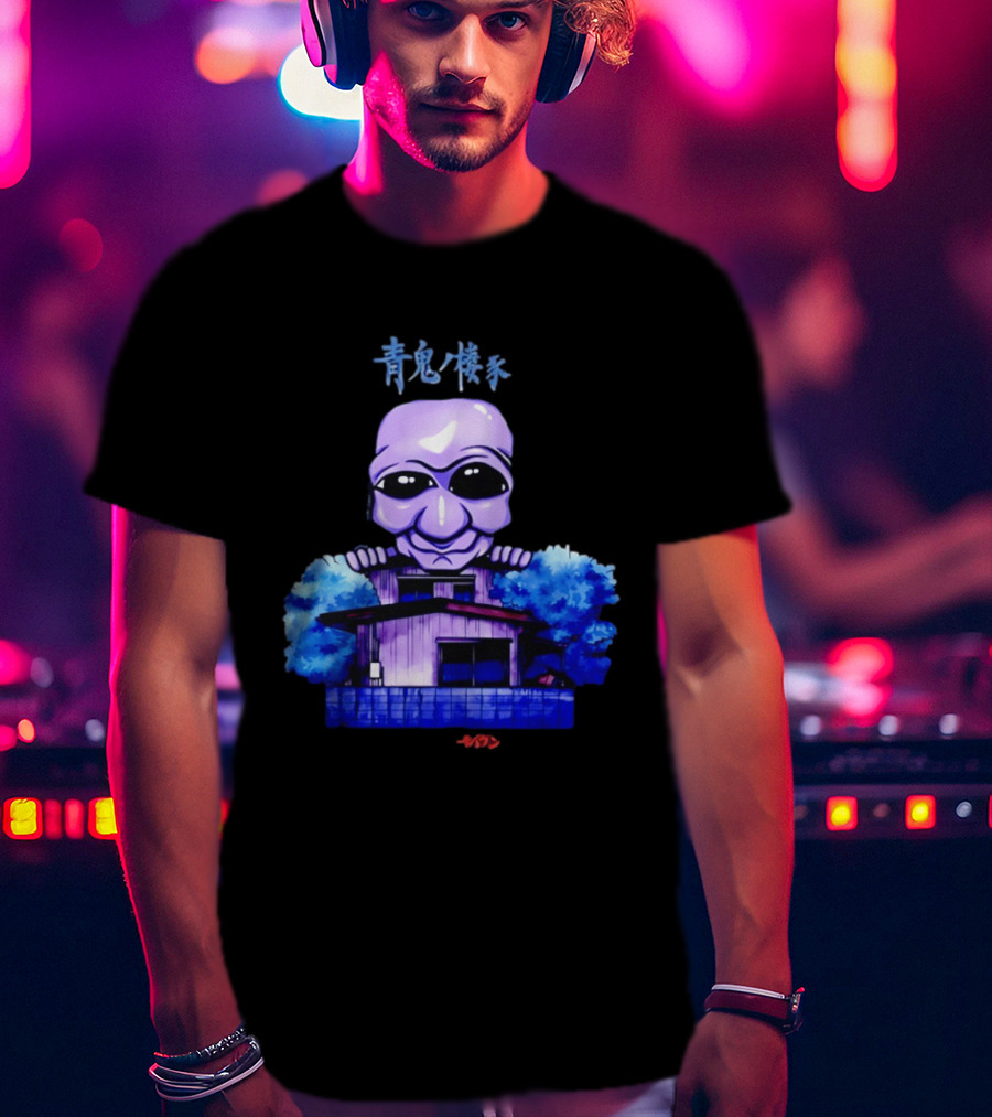 Ao Oni Horror House Anime Collaboration Featuring Moiun T-Shirt