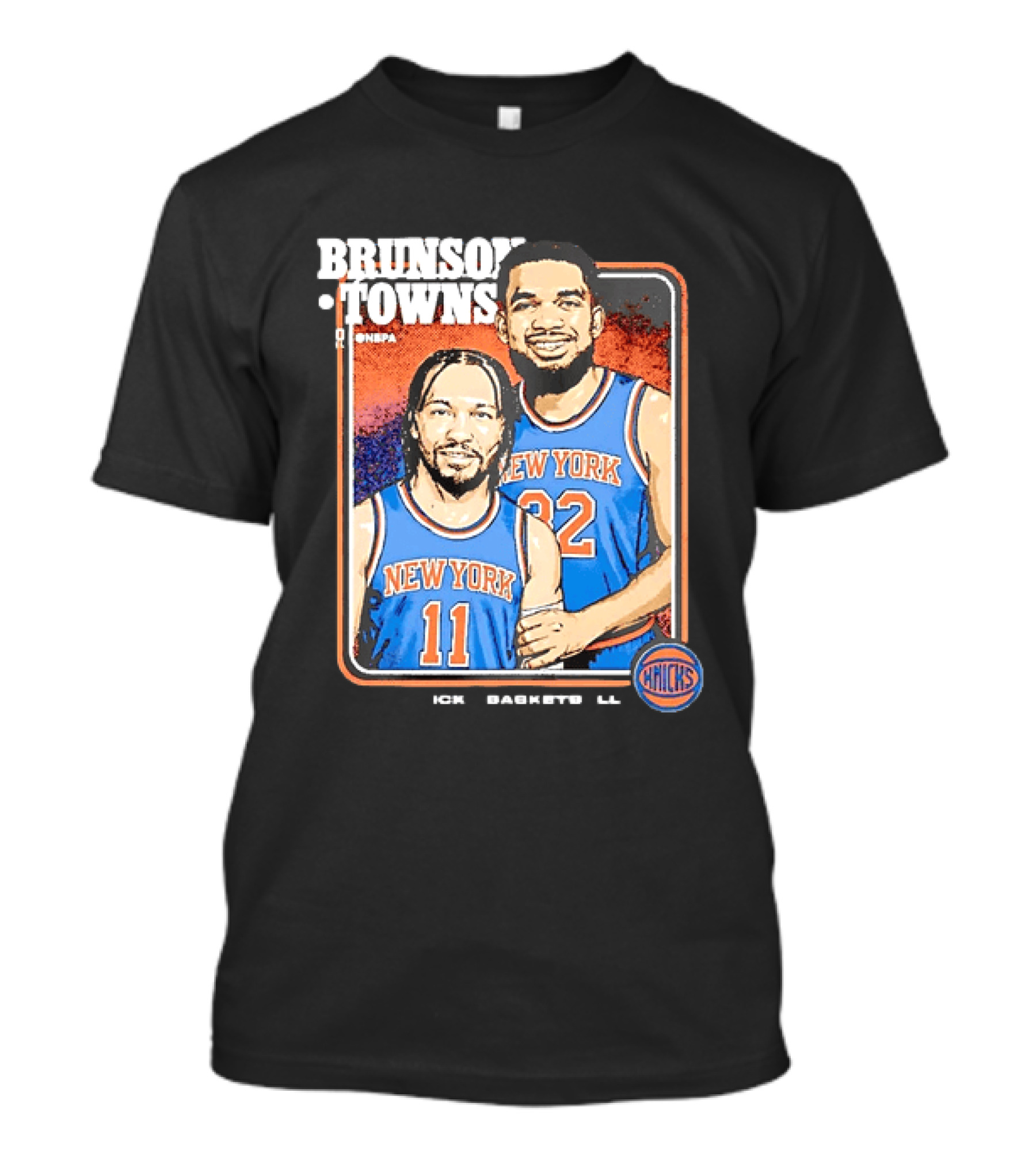 Brunson Towns NBA New York Knicks 11 32 Knicks Step Brothers T-Shirt