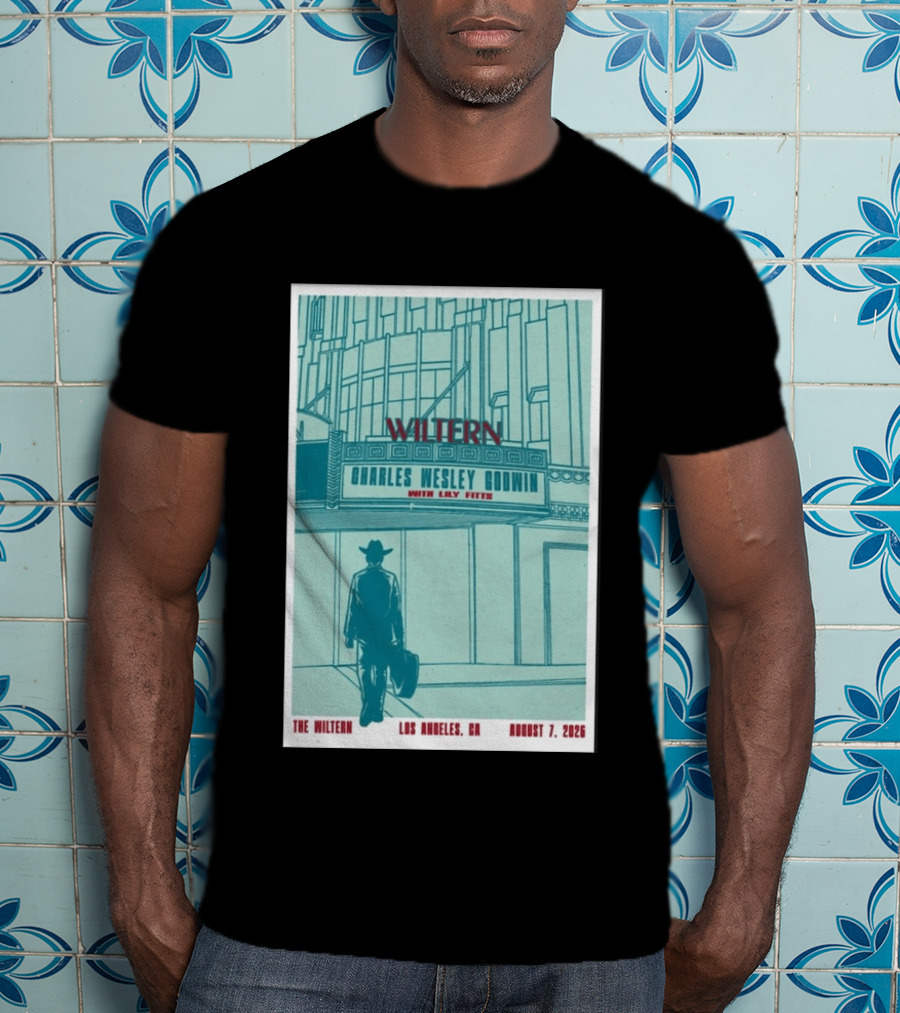 Charles Wesley Godwin Live At The Wiltern With Lilly Hiatt August 7 2026 Los Angeles CA T-Shirt