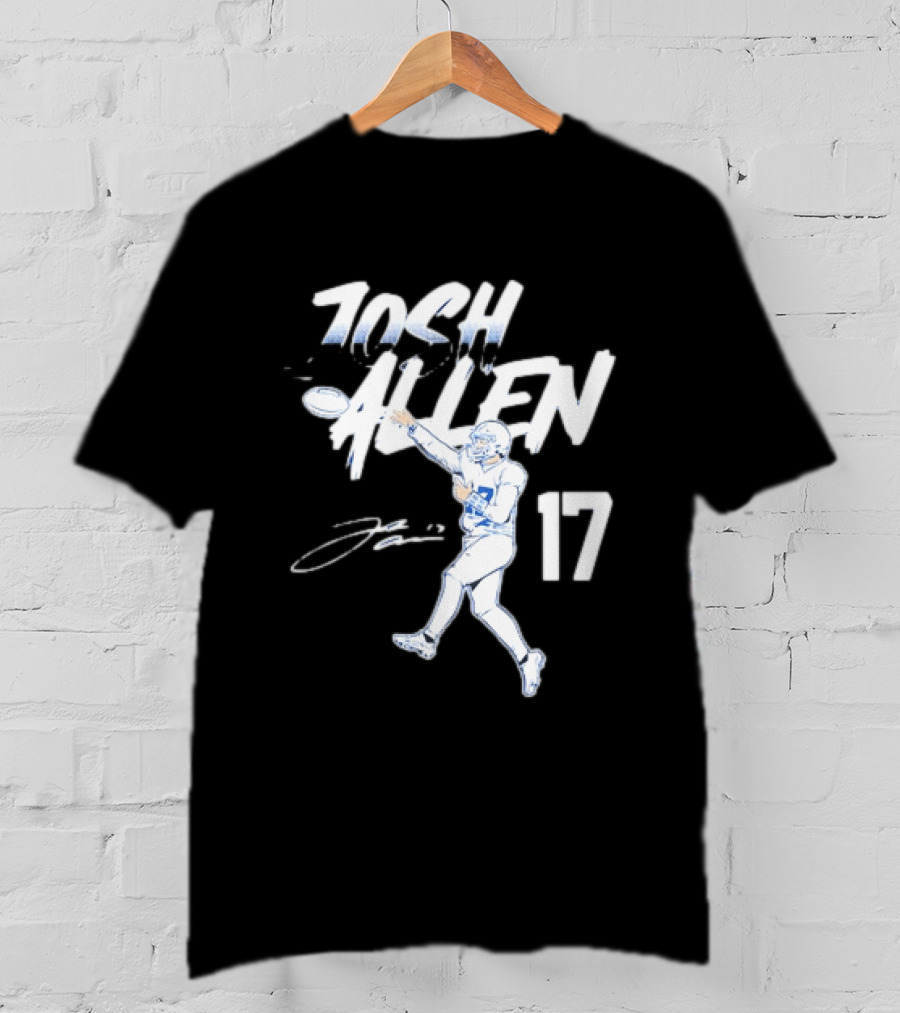 Josh Allen 17 Buffalo Bills Throwing T-Shirt