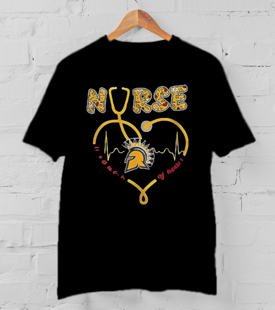 Detroit Lions United States Coast Guard 2026 Nurse Power Of Heart Stethoscope EMT Lions Helmet T-Shirt