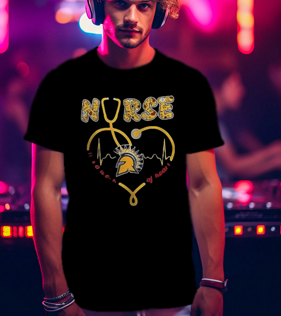 Detroit Lions United States Coast Guard 2026 Nurse Power Of Heart Stethoscope EMT Lions Helmet T-Shirt