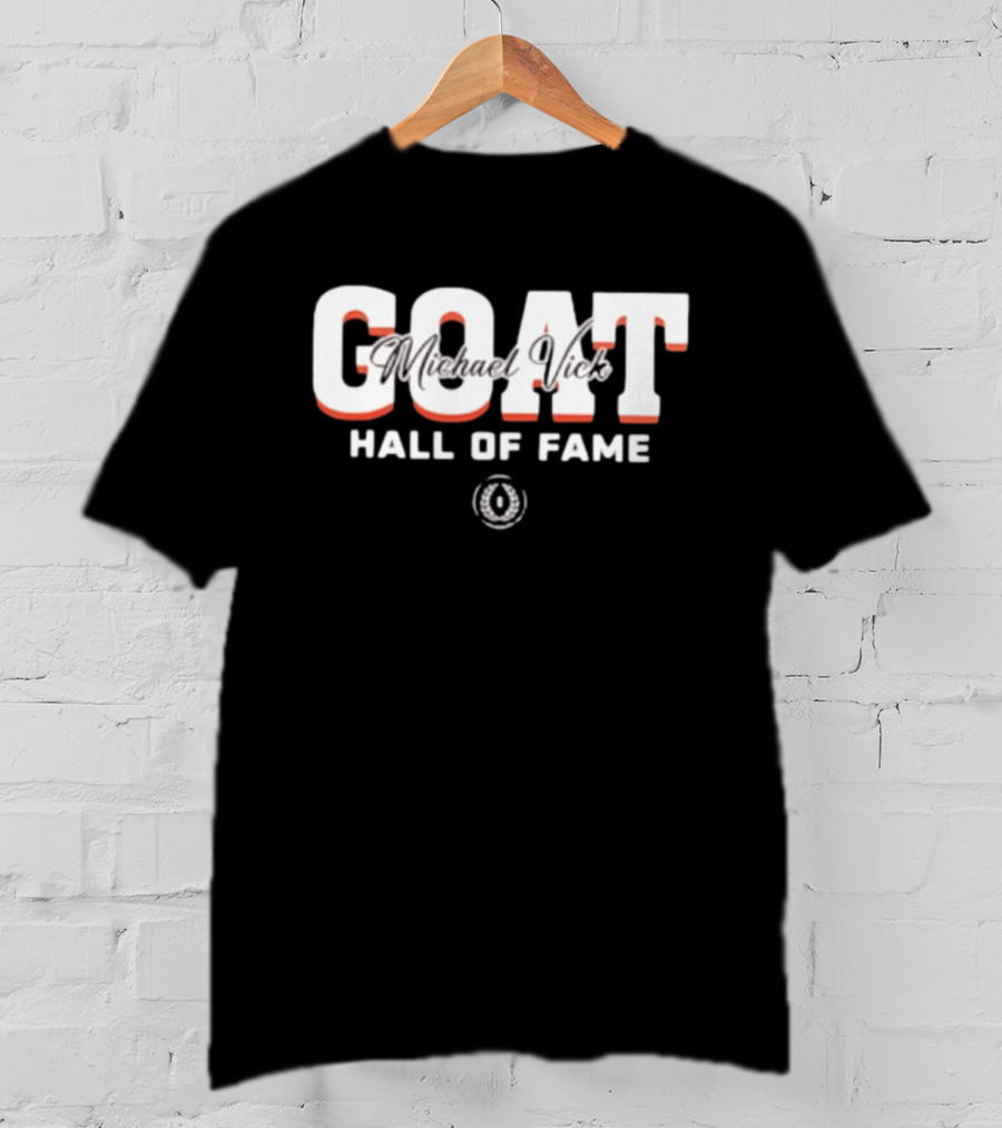 GOAT Michael Vick Hall Of Fame Virginia Tech Hokies 2025 T-Shirt