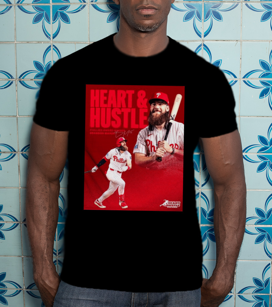 Philadelphia Phillies Heart & Hustle Award Winner Brandon Marsh T-Shirt