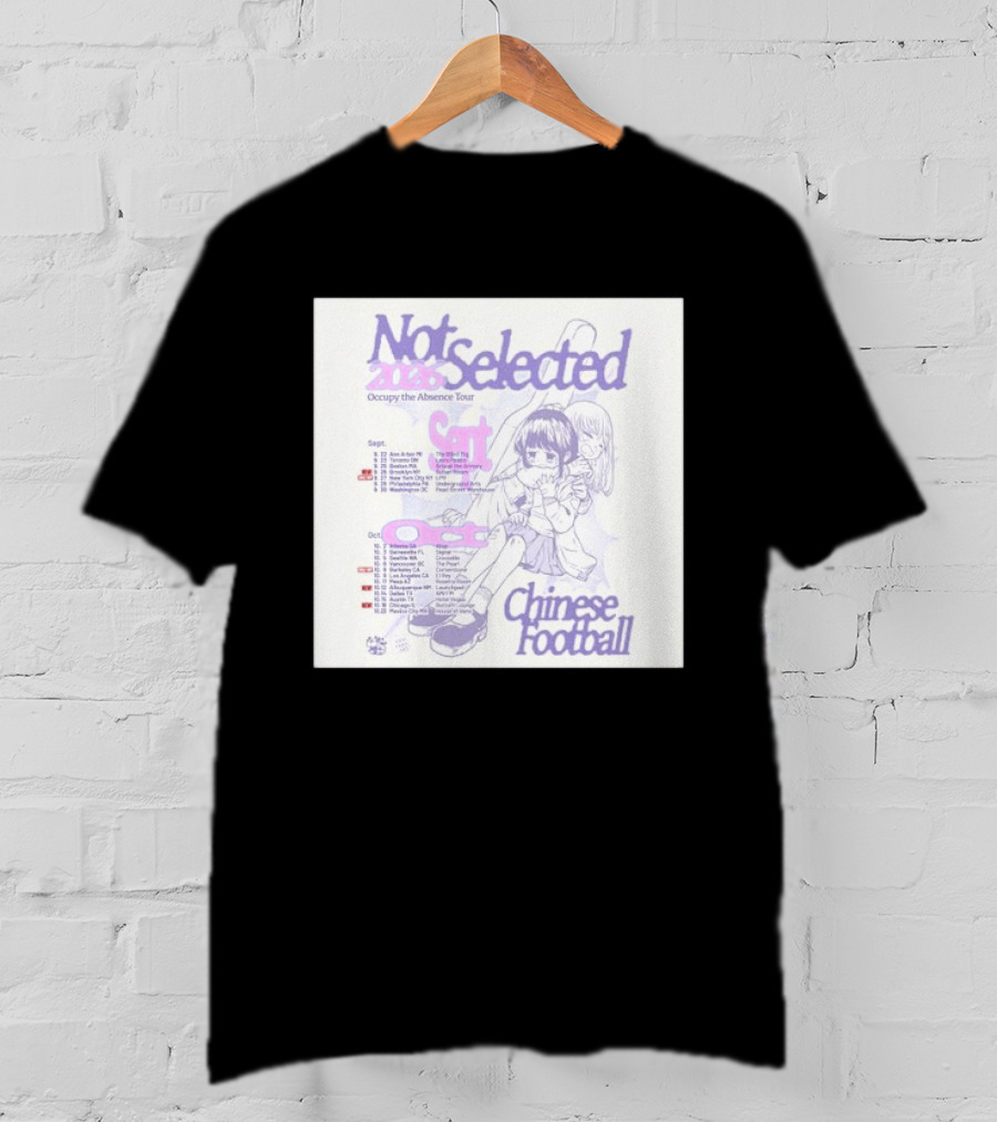 Not Selected 2026 Occupy The Absence Tour Chinese Football Anime T-Shirt