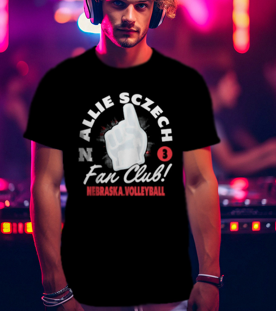 Allie Sczech Fan Club Nebraska Volleyball 3 T-Shirt