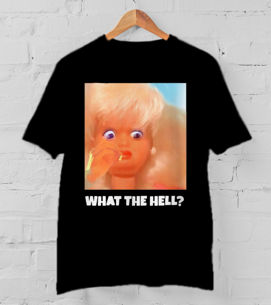 What The Hell Doll Meme Reaction Funny Expression T-Shirt