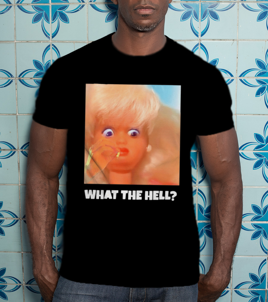 What The Hell Doll Meme Reaction Funny Expression T-Shirt