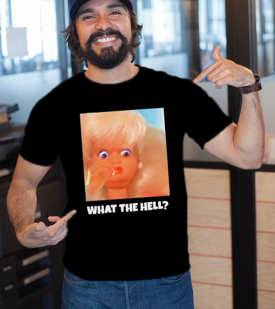 What The Hell Doll Meme Reaction Funny Expression T-Shirt