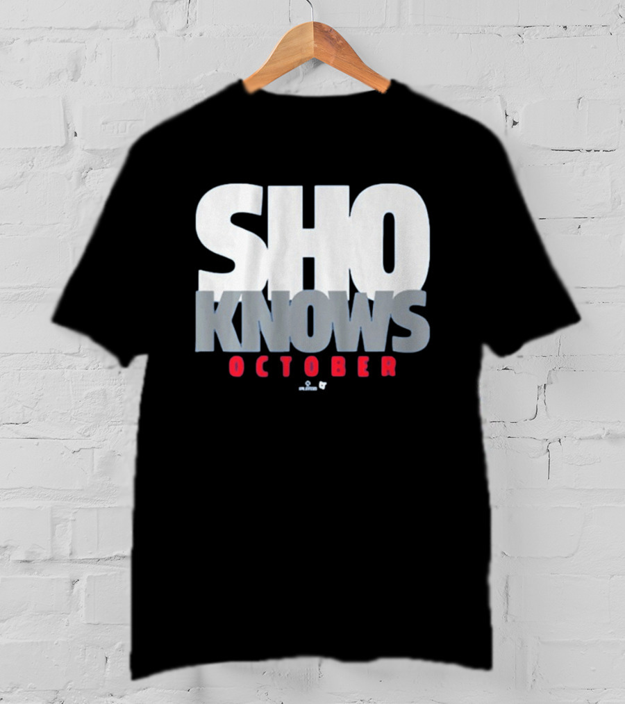 Shohei Ohtani Sho Knows October Bold Statement Athlete T-Shirt