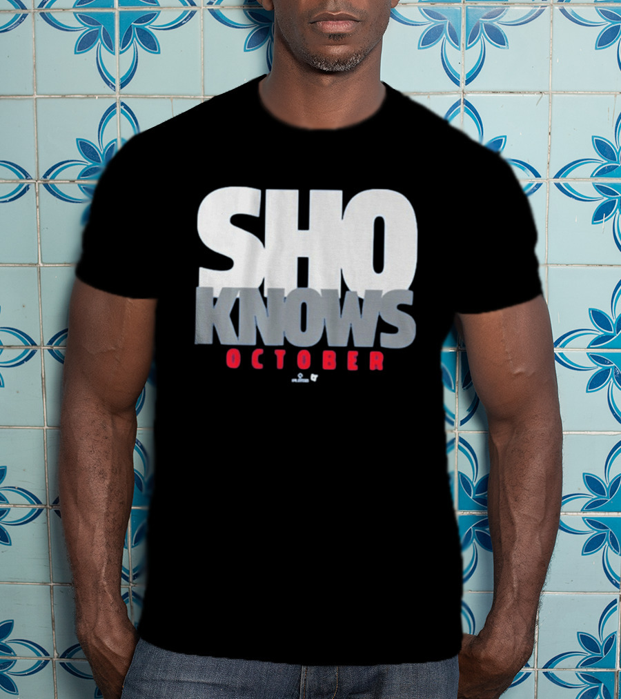 Shohei Ohtani Sho Knows October Bold Statement Athlete T-Shirt