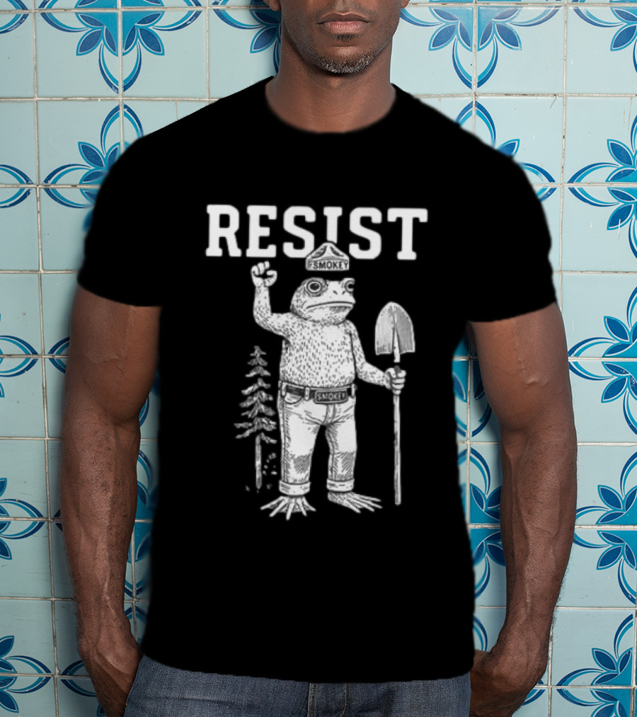 Resist Smokey Frog Portland Original Free Hat T-Shirt