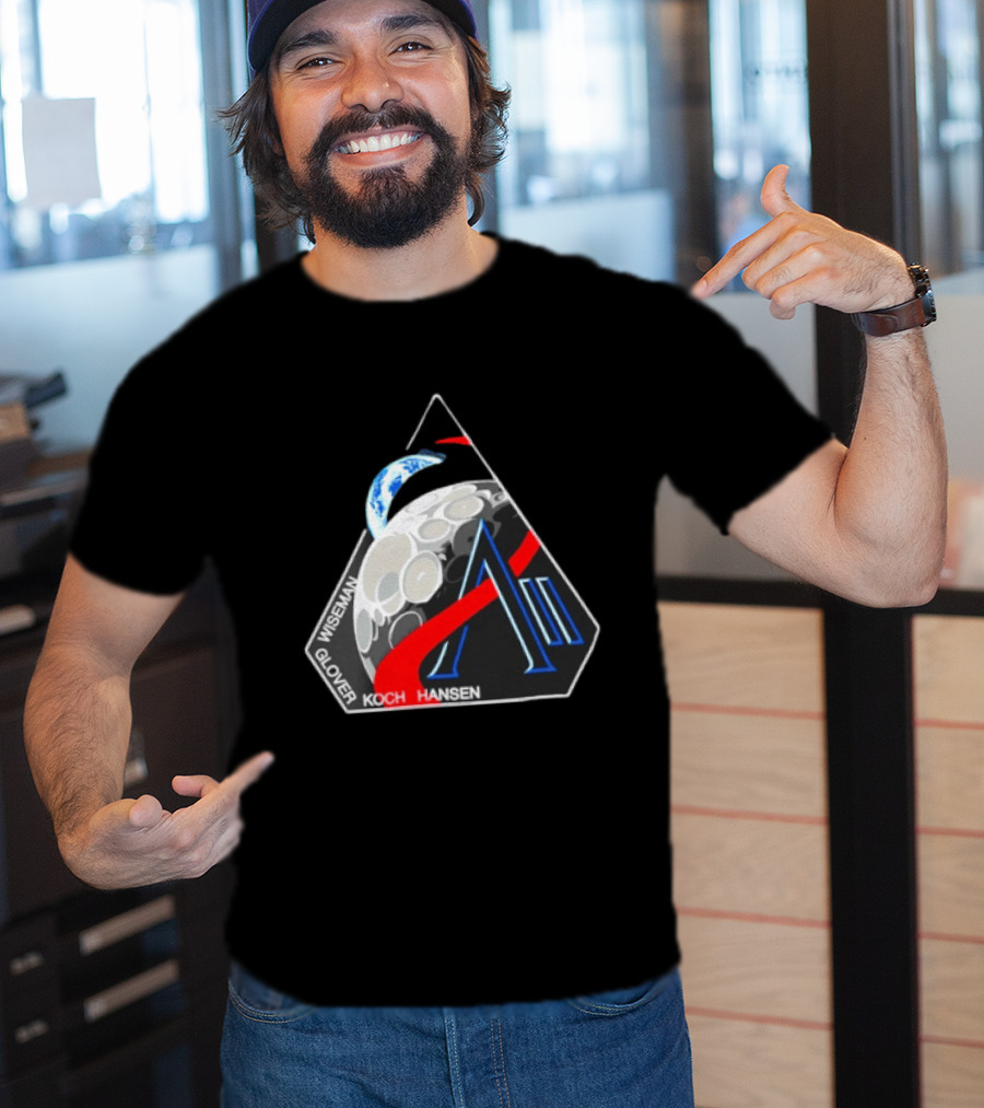 NASA Artemis 2 Mission Wiseman Glover Koch Hansen Moon Earth T-Shirt