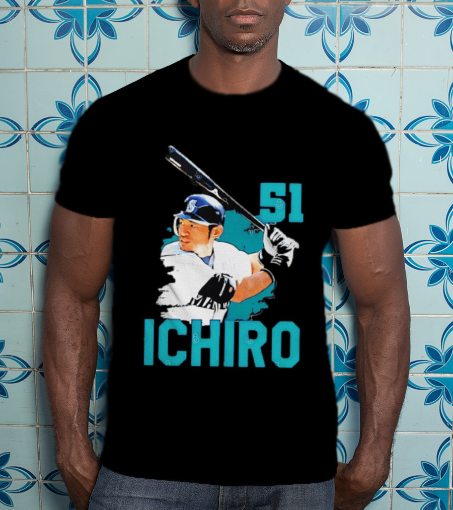 Ichiro Suzuki 51 Seattle Mariners MLB Baseball T-Shirt