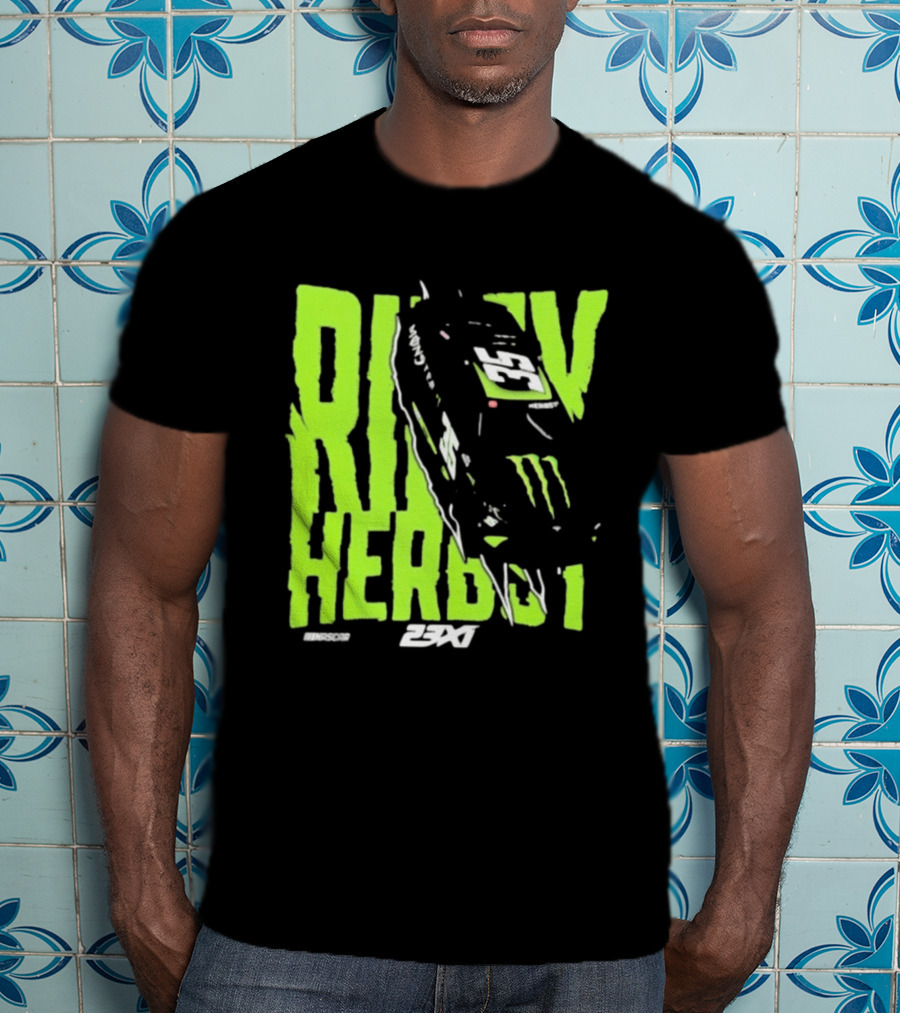 Riley Herbst 2023 23XI NASCAR Monster Energy Racing 98 T-Shirt