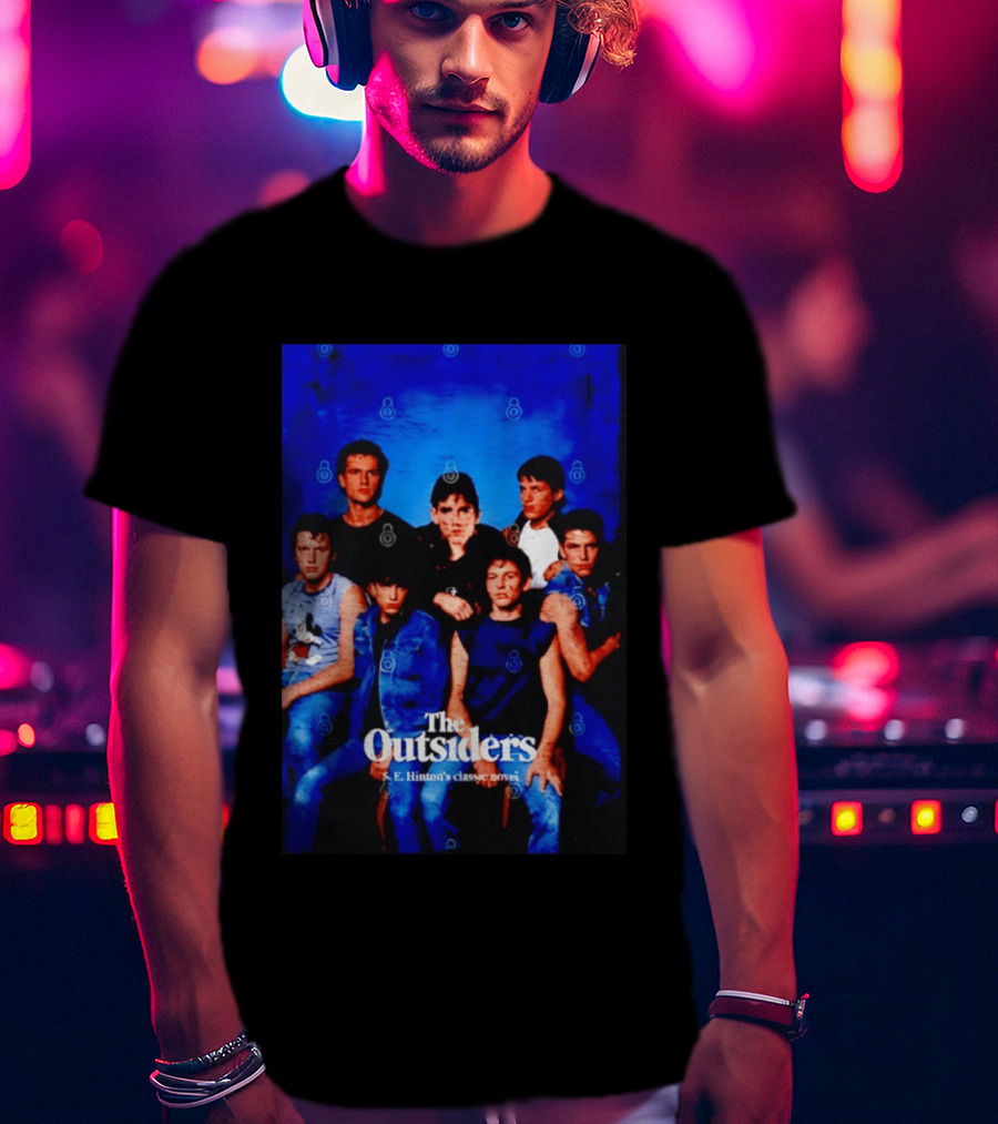 The Outsiders S E Hinton's Classic Novel Cover Group T-Shirt